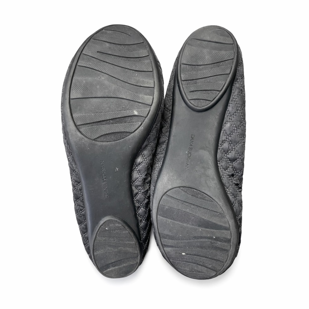 Dana Buchman Gray Quilted Ballet Flats Size 10 Women’s Cap Toe Slip On Shoes - Picture 5 of 5